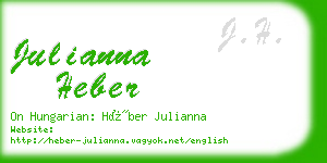 julianna heber business card